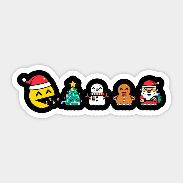 Pac-Christmas Sticker by krisren28